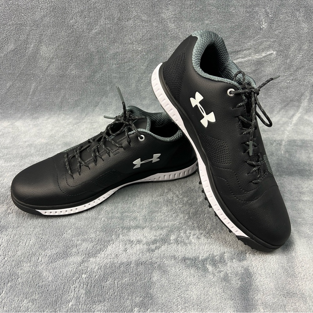 Under Armour UA Men’s Size 8 Fade Golf Shoes Cleats Black
